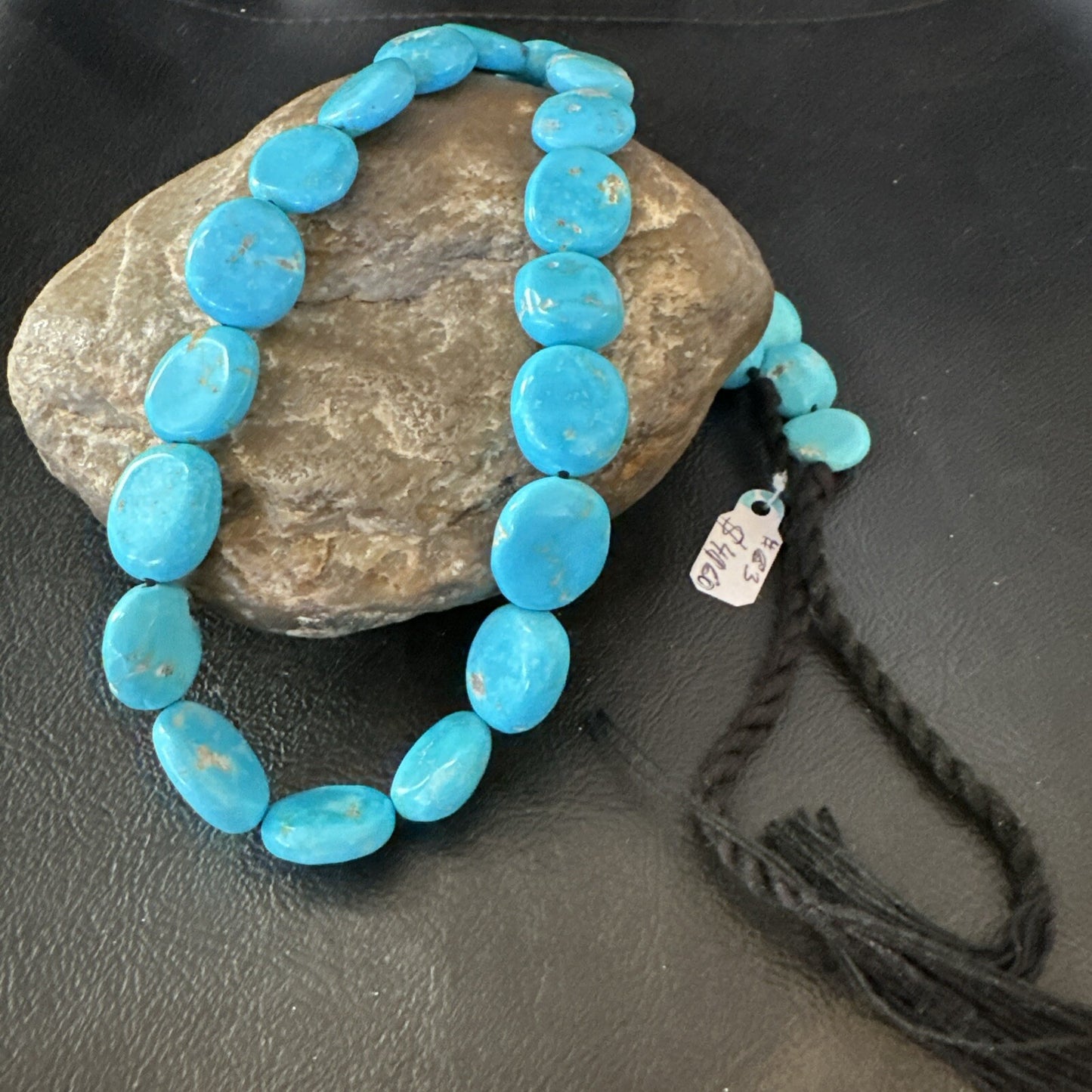Collectors Authentic Blue Sleeping Beauty Turquoise Beads 18” 18589