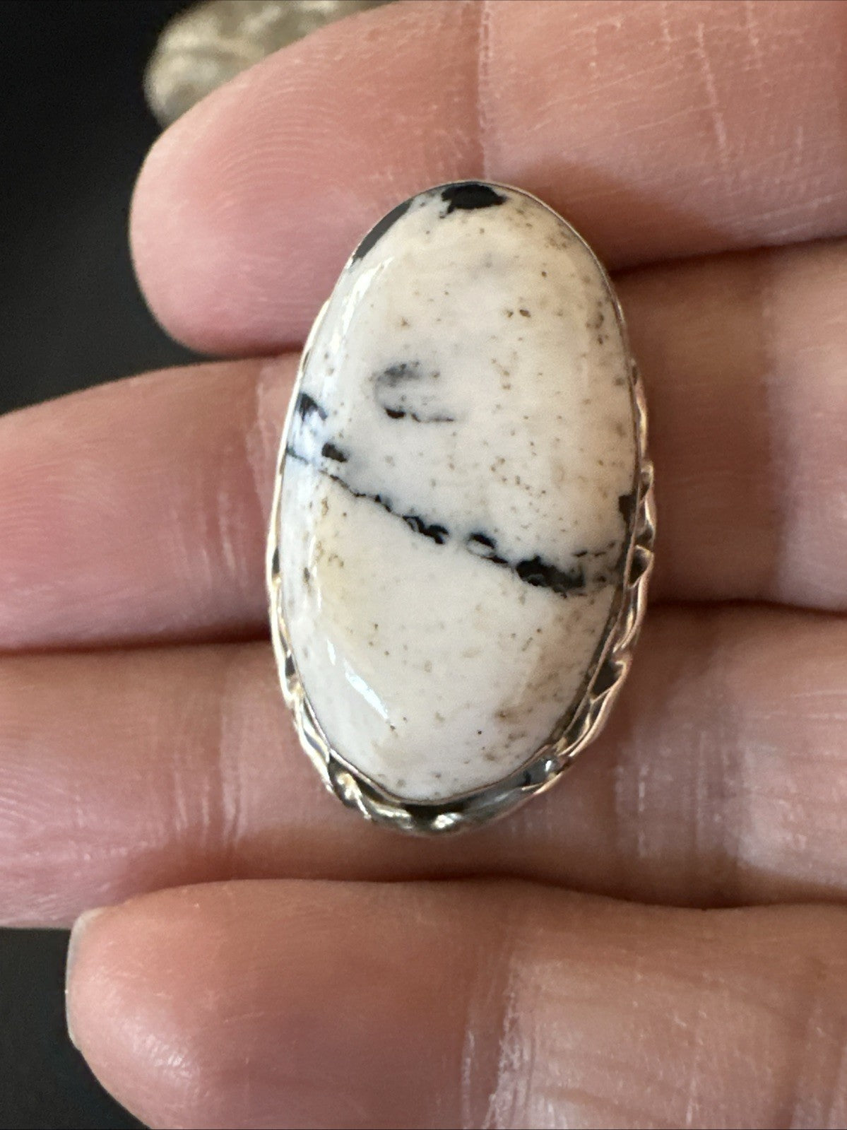 Women White Buffalo Turquoise Navajo Sterling Silver Post Earrings 19095