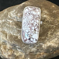 Navajo Wild Horse Turquoise Ring | Sterling Silver | Sz 7 Adjustable | Authentic Native American Handmade | 15544
