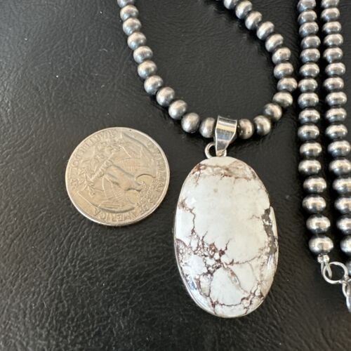 Navajo Wild Horse Necklace Pendant | Sterling Silver | Authentic Native American Handmade | 15721