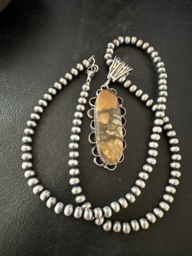 Navajo Wild Horse Necklace Pendant | Sterling Silver | Authentic Native American Handmade | 16987