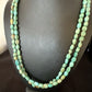 Royston Green Turquoise | Navajo Sterling Silver | Shell Heishi Necklace 32" | 16071