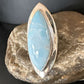 Navajo Blue Larimar Ring | Sterling Silver | Sz 10 | Authentic Native American Handmade | 16009