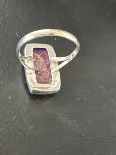 Southwestern Navajo Purple Mojave Turquoise Ring | Sterling Silver | Sz 10 | 15608