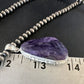 Navajo Pearls Purple Sugilite Pendant Necklace | Sterling Silver Beads | Authentic Native American Handmade | 15512