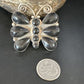 Navajo Black Onyx Butterfly Cluster Pin | Sterling Silver | Authentic Native American Handmade | 15168