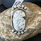 Men's Women's White Buffalo Turquoise Ring | Navajo Sterling Silver | Sz 9 | 13349