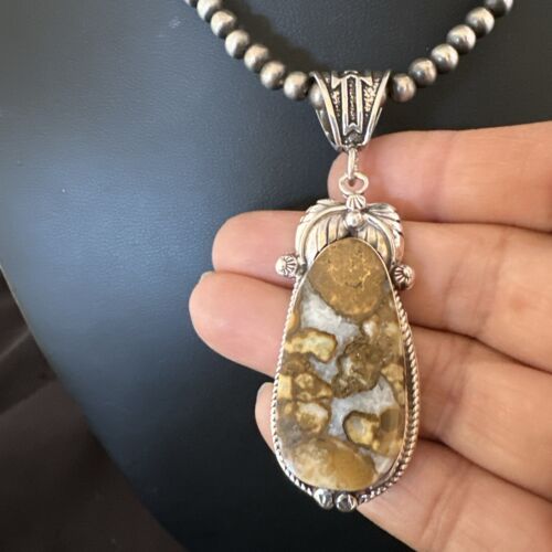 Navajo Wild Horse Necklace Pendant | Sterling Silver | Authentic Native American Handmade | 16983