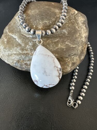 Navajo Wild Horse Necklace Pendant | Sterling Silver | Authentic Native American Handmade | 15732
