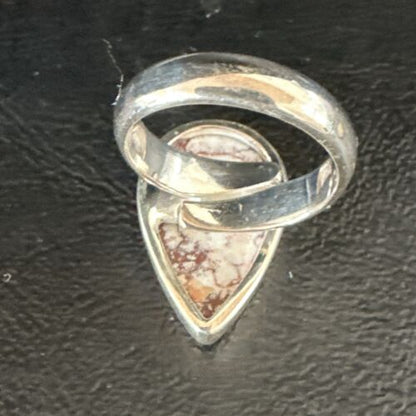 Men's & Women's Wild Horse Turquoise Ring | Navajo Sterling Silver | Sz 7 | Authentic Native American Handmade | 17284