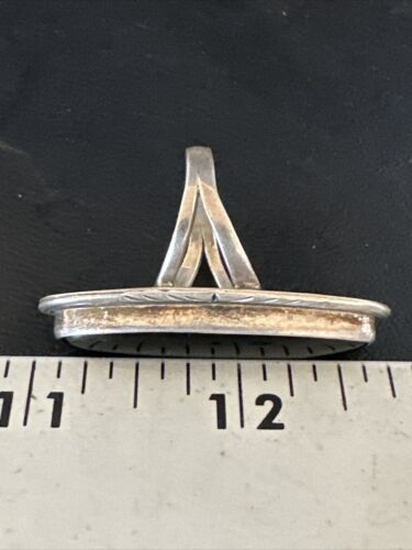 Navajo Black Onyx Ring | Sterling Silver | Sz 9.5 | Authentic Native American Handmade | 15184