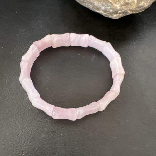 Navajo Pink Quartz Stretch Bracelet | Authentic Native American Handmade | 16945