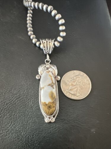 Navajo Wild Horse Necklace Pendant | Sterling Silver | Authentic Native American Handmade | 16986