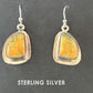 Navajo Bumblebee Jasper Earrings | Sterling Silver | Authentic Native American Handmade | 15831