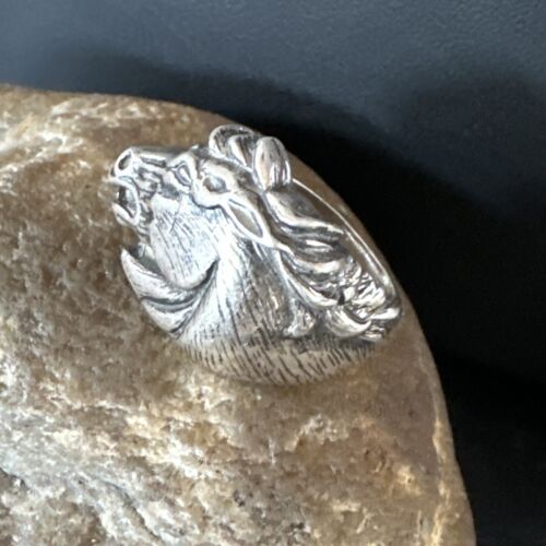 Navajo Horsehead Ring | Sterling Silver | Sz 6 | Authentic Native American Handmade | 15384