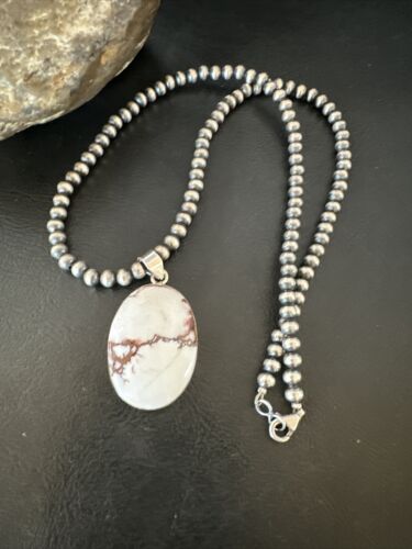 Navajo Wild Horse Necklace Pendant | Sterling Silver | Authentic Native American Handmade | 15727