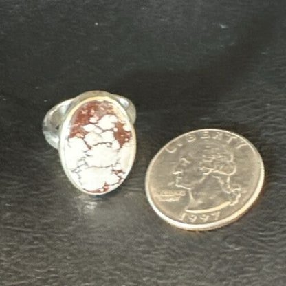 Men's & Women's Wild Horse Turquoise Ring | Navajo Sterling Silver | Sz 7 | Authentic Native American Handmade | 17279