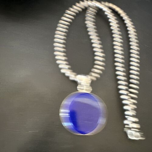 Navajo Blue Lapis Pendant with Pearls | Sterling Silver Necklace | 20" | Authentic Native American Handmade | 16660