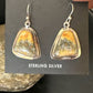 Navajo Bumblebee Jasper Earrings | Sterling Silver | Authentic Native American Handmade | 15830