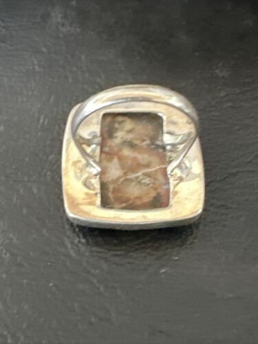 Navajo Blue Lapis Square Ring | Sterling Silver | Sz 6 | Authentic Native American Handmade | 16434
