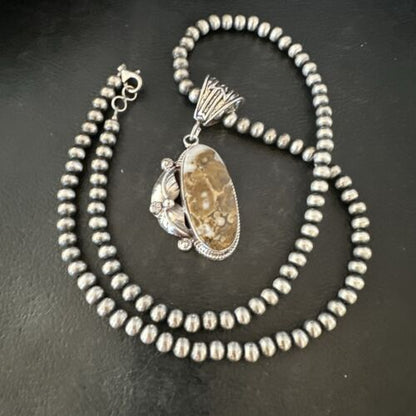 Navajo Wild Horse Necklace Pendant | Sterling Silver | Authentic Native American Handmade | 16984