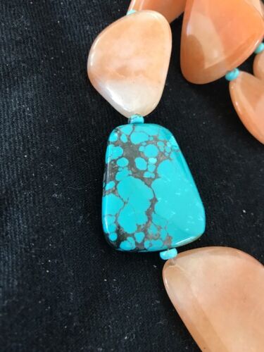 Navajo Spiderweb Turquoise Agate Pendant Necklace | Sterling Silver | 23" | Authentic Native American Handmade | 3112