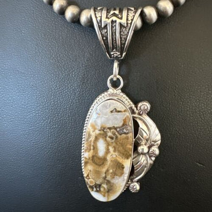 Navajo Wild Horse Necklace Pendant | Sterling Silver | Authentic Native American Handmade | 16990