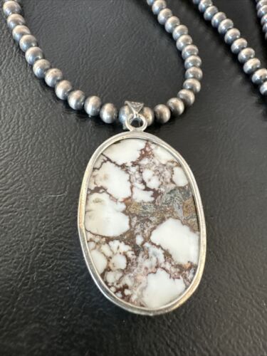 Navajo Wild Horse Necklace Pendant | Sterling Silver | Authentic Native American Handmade | 15725