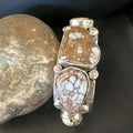 Men's Women's Wild Horse Turquoise Cuff Bracelet | Navajo Sterling Silver | Authentic Native American Handmade | 16938