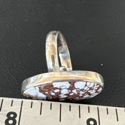 Men's & Women's Wild Horse Turquoise Navajo Ring | Sterling Silver | Sz 8.5 | 17361