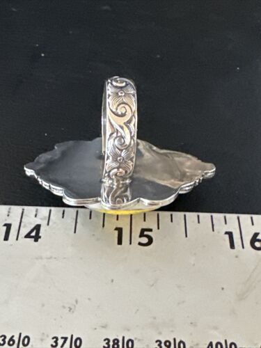 Navajo Yellow Bumble Bee Jasper Ring | Sterling Silver | Sz 10 | Authentic Native American Handmade | 14948