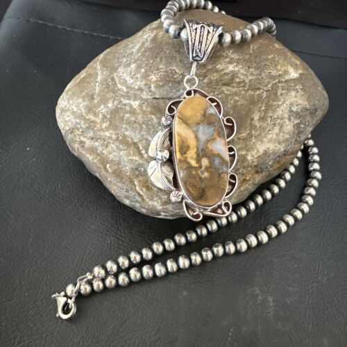 Navajo Wild Horse Necklace Pendant | Sterling Silver | Authentic Native American Handmade | 16982