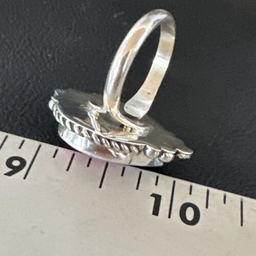Navajo Pink Conch Heart Ring | Handmade | Sz 10 | Authentic Native American | 16042