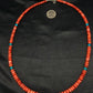 Authentic Native American Navajo Graduated Red Spiny Oyster Necklace | Sterling Silver | 22" | 4096