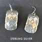 Navajo Sterling Silver Stamped Earrings | Authentic Native American Handmade | 15939