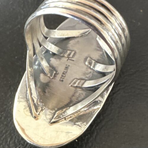 Navajo Wild Horse Turquoise Ring | Sterling Silver | Sz 10 | Authentic Native American Handmade | 16472
