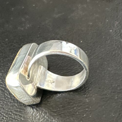 Navajo Blue Turquoise #8 Ring | Sterling Silver | Sz 7 | Authentic Native American Handmade | 14963