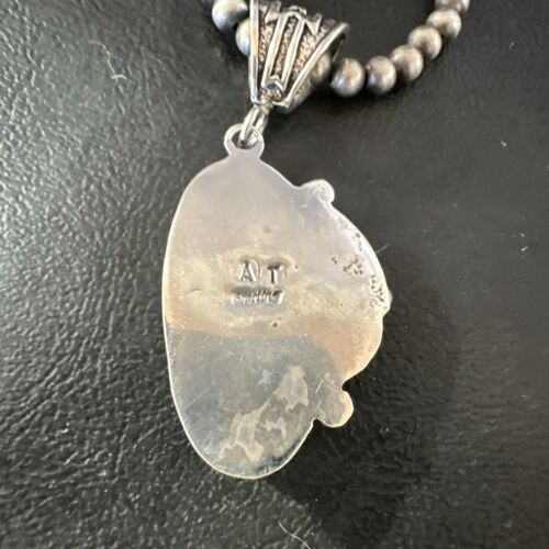 Navajo Wild Horse Necklace Pendant | Sterling Silver | Authentic Native American Handmade | 16984