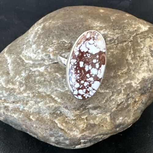 Men's & Women's Wild Horse Turquoise Navajo Ring | Sterling Silver | Sz 8.5 | 17361