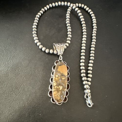 Navajo Wild Horse Necklace Pendant | Sterling Silver | Authentic Native American Handmade | 16989