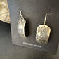 Navajo Sterling Silver Stamped Earrings | Authentic Native American Handmade | 15939