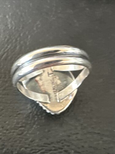 Navajo Green Gaspeite Ring | Sterling Silver | Sz 7 | Authentic Native American Handmade | 16401