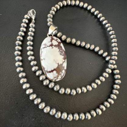 Navajo Wild Horse Necklace Pendant | Sterling Silver | Authentic Native American Handmade | 15718