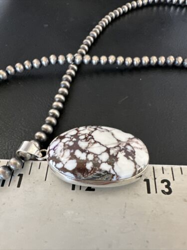 Navajo Wild Horse Necklace Pendant | Sterling Silver | Authentic Native American Handmade | 15725