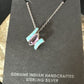 Amethyst Turquoise Pendant | Navajo Pearls | Sterling Silver Necklace 18" | 15282