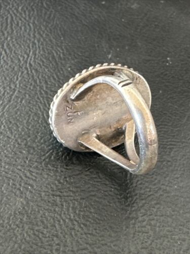 Navajo Blue Kingman Turquoise Ring | Sterling Silver | Sz 5.5 | Authentic Native American Handmade | 16893