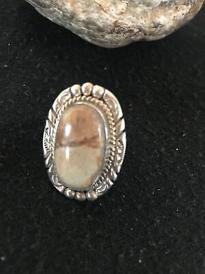 Women's Navajo Wild Horse Turquoise Ring | Sterling Silver | Sz 6 | Authentic Native American Handmade | 17153