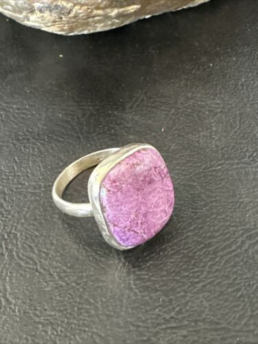 Women's Southwestern Sterling Silver Purple Sugilite Ring | Sz 10 | 17559