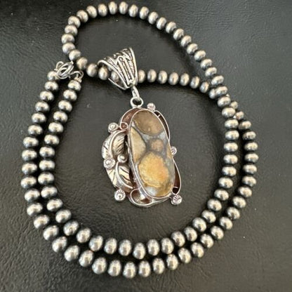 Navajo Wild Horse Necklace Pendant | Sterling Silver | Authentic Native American Handmade | 16943
