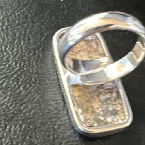 Navajo Wild Horse Turquoise Ring | Sterling Silver | Sz 7 Adjustable | Authentic Native American Handmade | 15544